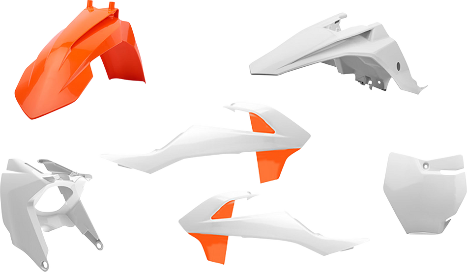 POLISPORT Bodykit - OEM Orange/Weiß - SX 65 90805 