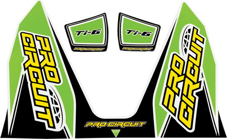 PRO CIRCUIT Ti-6 Decal - Green DC22TI6-GRN