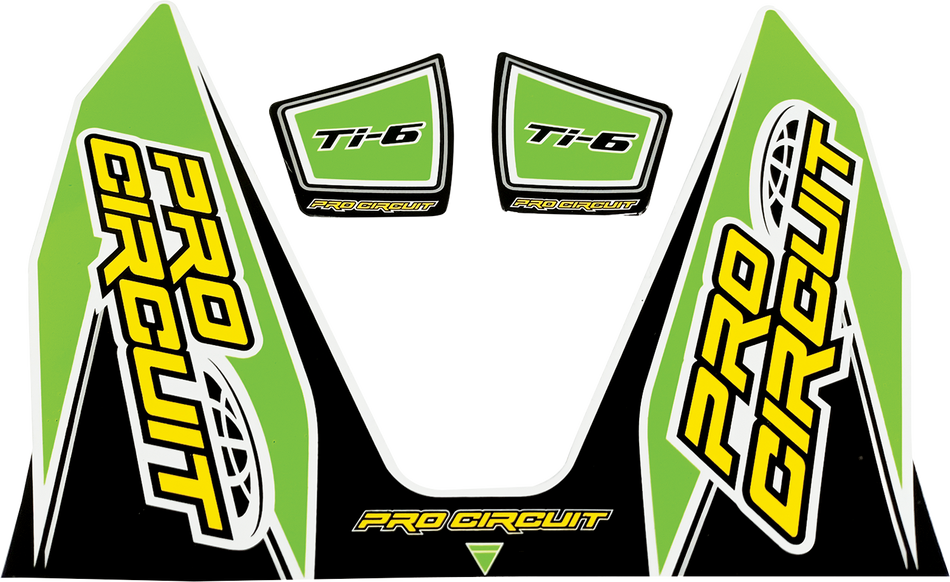 PRO CIRCUIT Ti-6 Decal - Green DC22TI6-GRN