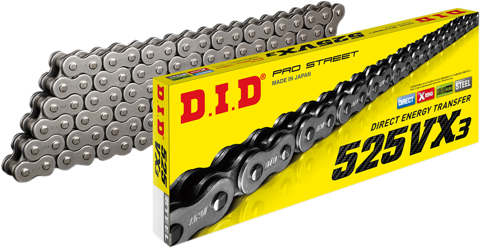 DID 525 VX3 - Drive Chain - 120 Links 525VX3X120ZB