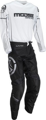 Camiseta MOOSE RACING Qualifier® - Negro/Blanco - Pequeña 2910-7188 