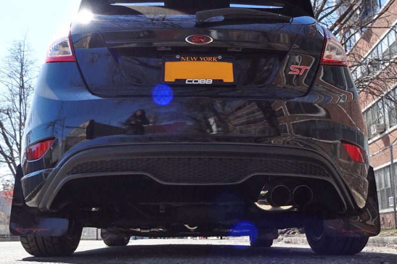 Rally Armor 13-19 USDM Ford Fiesta ST Black UR Mud Flap w/ Silver Logo MF29-UR-BLK/SIL