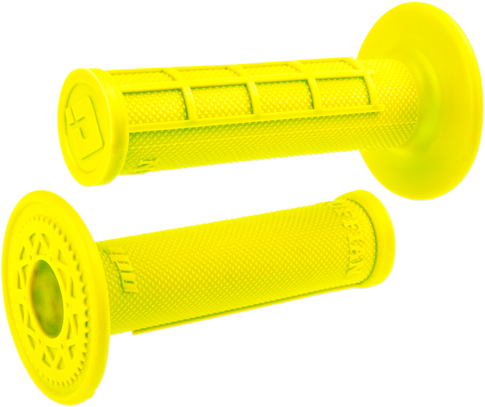 ODI Grips - Ruffian - Half Waffle - Fluorescent Yellow H01RFFY