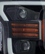 AlphaRex 18-19 Ford F-150 PRO-Series Proj Headlights Plank Style Gloss Blk w/Activ Light/Seq Signal 880188