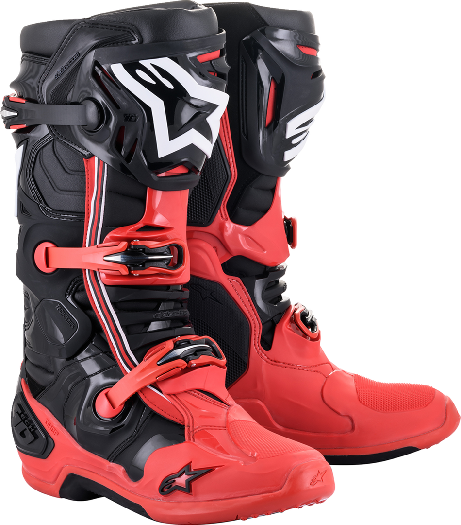 Botas ALPINESTARS Tech 10 Acumen - Negro/Rojo - US 8 2010020-312-8 