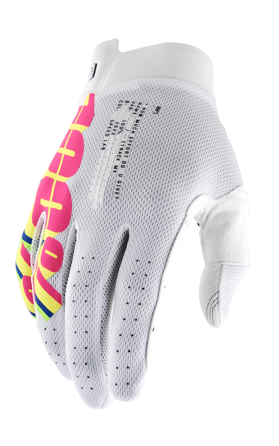 100% iTrack Gloves - System White - Large 10008-00042