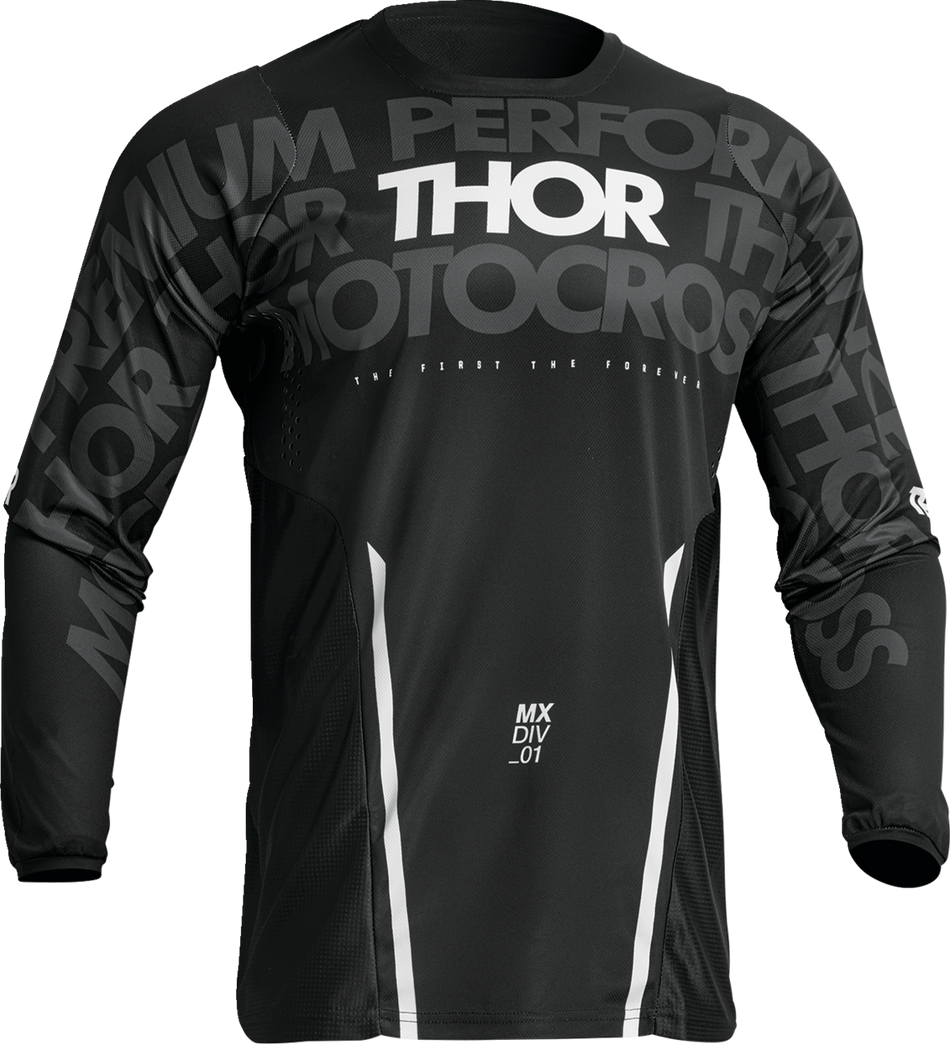 THOR Pulse Mono Jersey - Black/White - Large 2910-7099