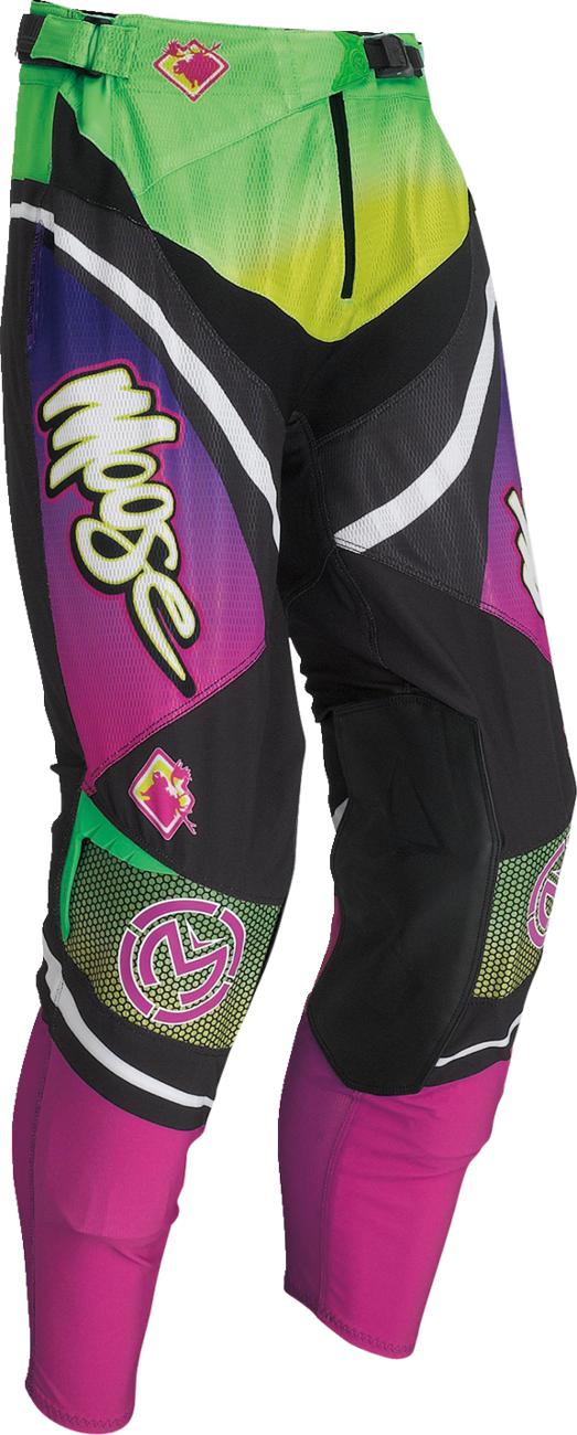 MOOSE RACING Sahara Pants - Purple/Green - 28 2901-10410