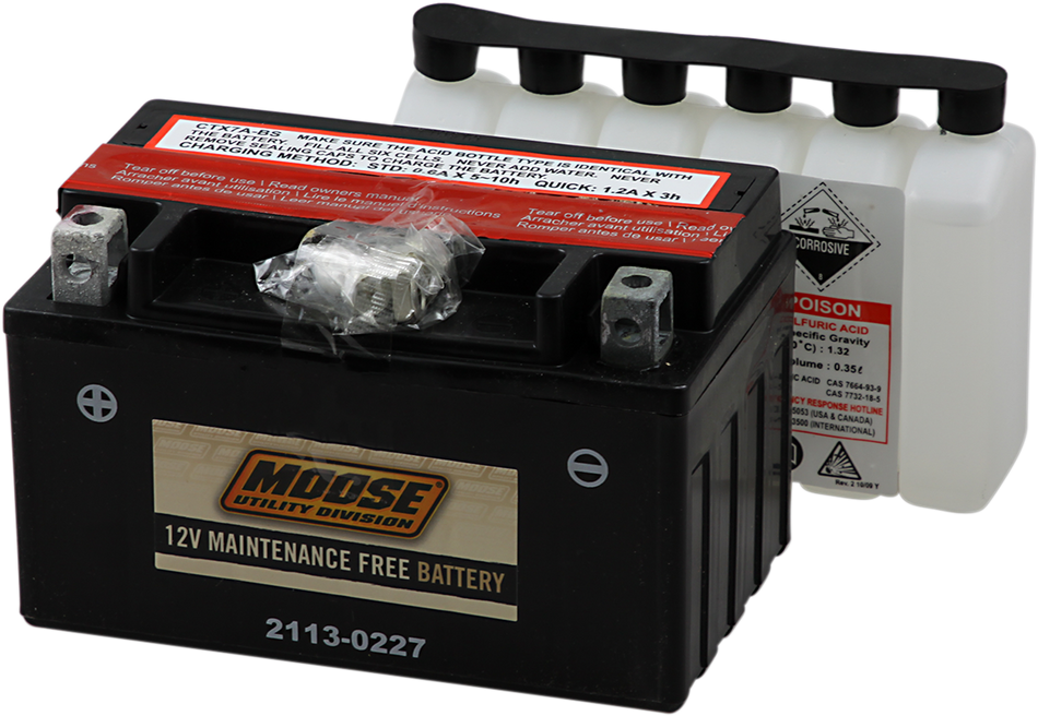 MOOSE UTILITY AGM Battery - YTX7A-BS 2113-0227