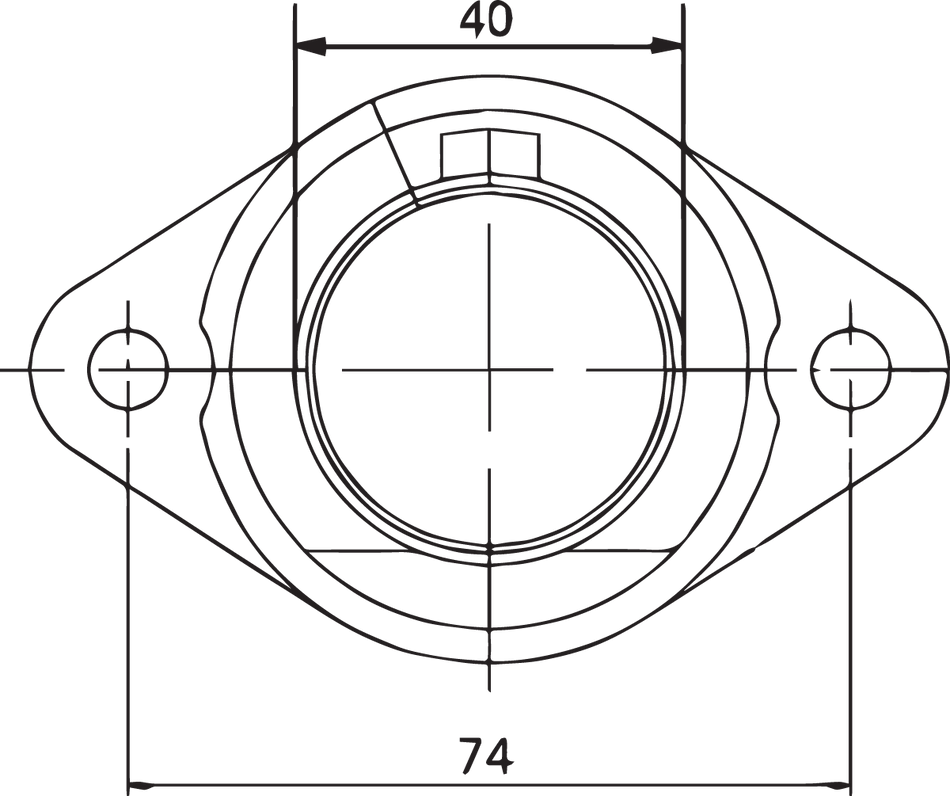 Parts Unlimited Universal Carburetor Flange 07-100-13