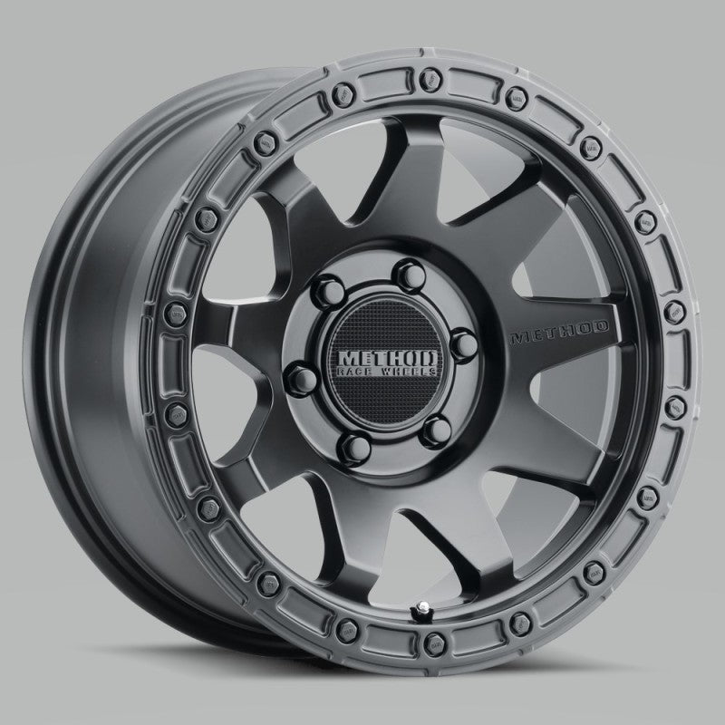 Method MR317 17x8.5 0mm Offset 6x5.5 106.25mm CB Matte Black Wheel MR31778560500