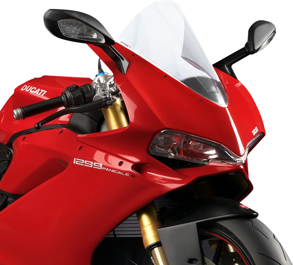 PUIG HI-TECH PARTS Race Windscreen - Clear - Panigale 7621W