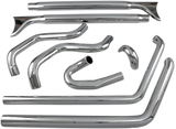 BASSANI XHAUST True Duals Exhaust System with Fishtail Mufflers - 33" - Softail 24*132.26 1S46E-33