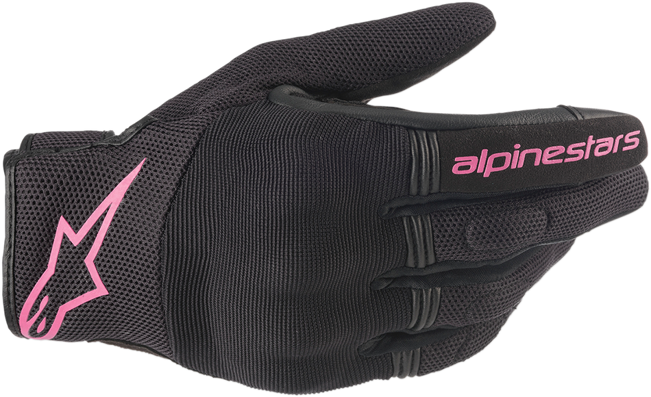 Guantes ALPINESTARS Copper para mujer - Negro/Fucsia - Pequeño 3598420-1039-S 