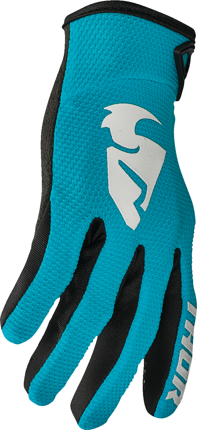 THOR Women's Sector Gloves - Aqua/Vintage White - Small 3331-0246