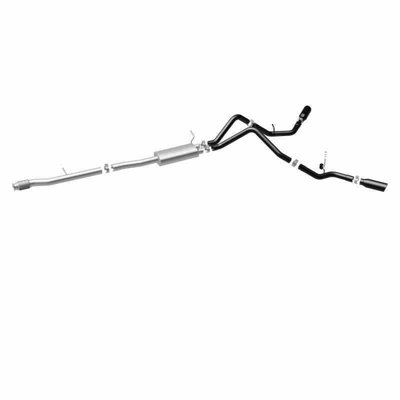 MagnaFlow SYS Cat-Back 3.5in Black Dual Split Rear Tips 14-15 Chevy Silverado/GMC Sierra 4.3L-5.3L 15360