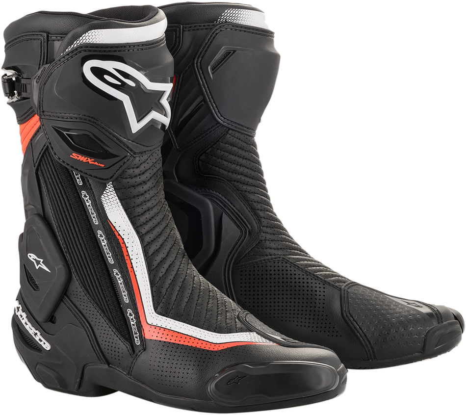 Botas con ventilación ALPINESTARS SMX+ - Negro/Blanco/Rojo - US 7.5 / EU 41 2221119-1231-41 