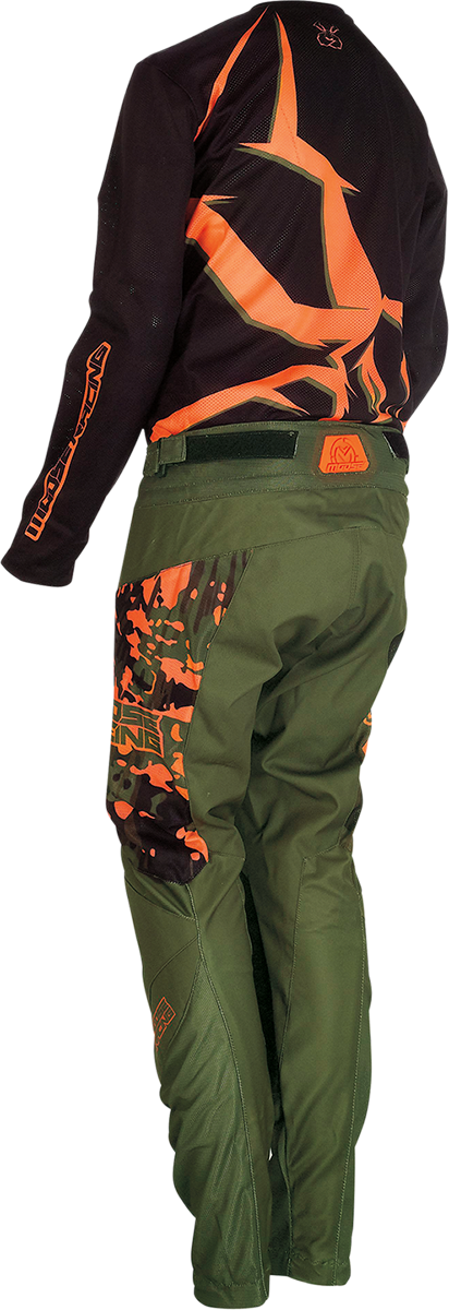 MOOSE RACING Youth Agroid Pants - Olive/Orange - 22 2903-2179