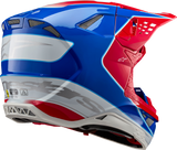 ALPINESTARS Supertech M10 Helm - Aeon - MIPS® - Glanz Hellrot/Blau - Klein 8301923-3017-S