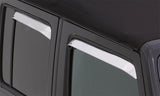 AVS 87-98 Ford F-250 Super Duty Ventshade Front & Rear Window Deflectors 4pc - Stainless 14075