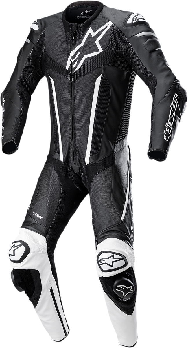 ALPINESTARS Fusion 1-Piece Suit - Black/White - US 44 / EU 54 3153022-12-54