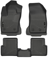 Husky Liners 2015 Jeep Renegade Weatherbeater Black Front and Second Row Floor Liners 99081