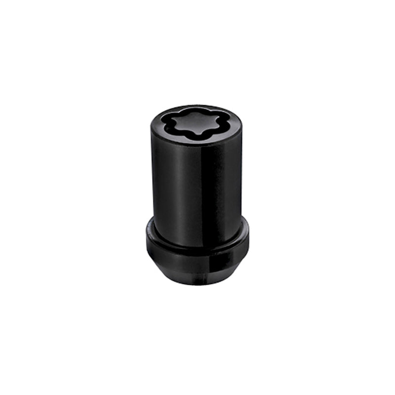 McGard Wheel Lock Nut Set - 4pk. (Tuner / Cone Seat) M12X1.25 / 13/16 Hex / 1.24in. Length - Black 25354