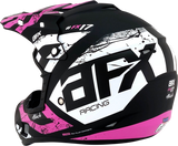 Casco AFX FX-17 - Attack - Negro mate/fucsia - Grande 0110-7169 