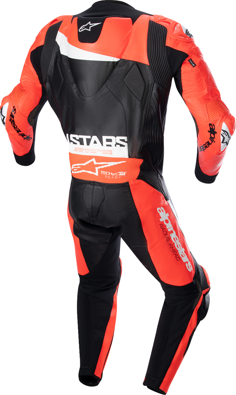 ALPINESTARS GP Plus v4 Leather Suit - Black/Red Fluo/White - US 42 / EU 52 3150523132152