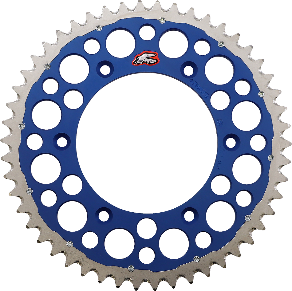 RENTHAL Twinring™ Rear Sprocket - 50 Tooth - Blue 2240-520-50GPBU