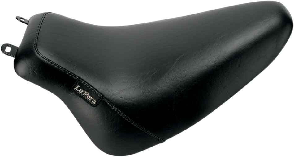 LE PERA Bare Bones Solo Seat - Smooth - Black - FLST LXE-007