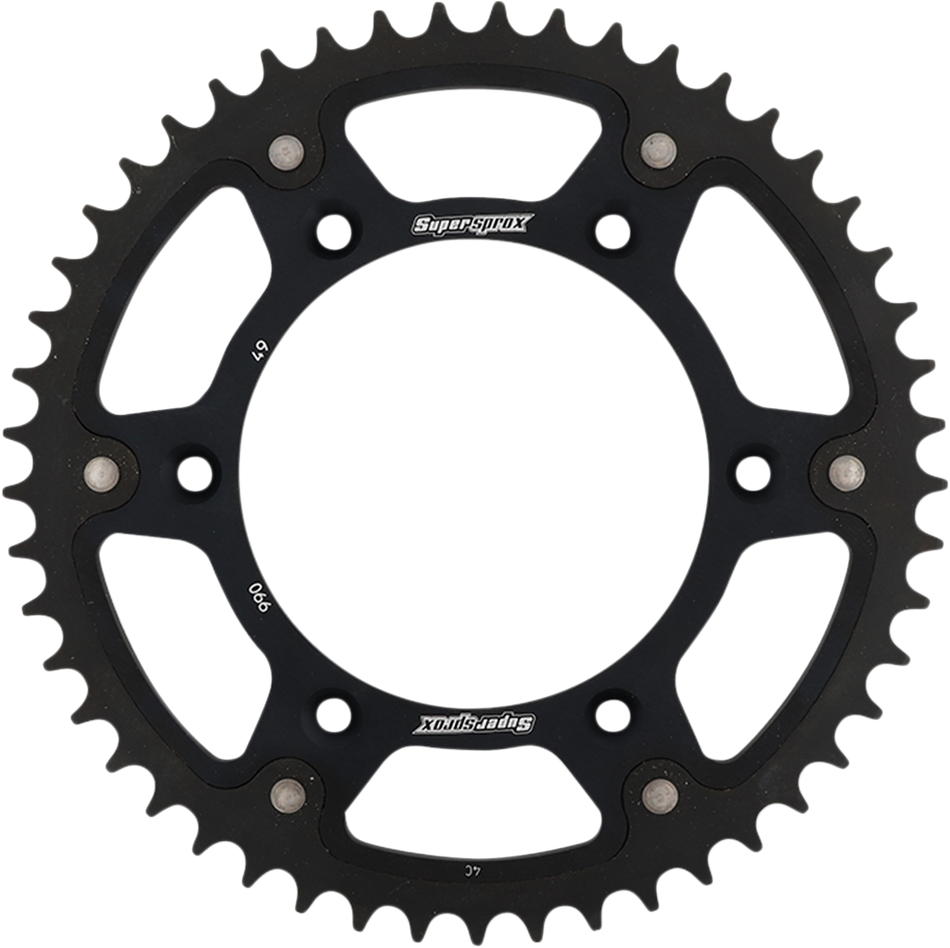 SUPERSPROX Stealth Rear Sprocket - 49 Tooth - Black - Husaberg/Husqvarna/KTM RST-990-49-BLK