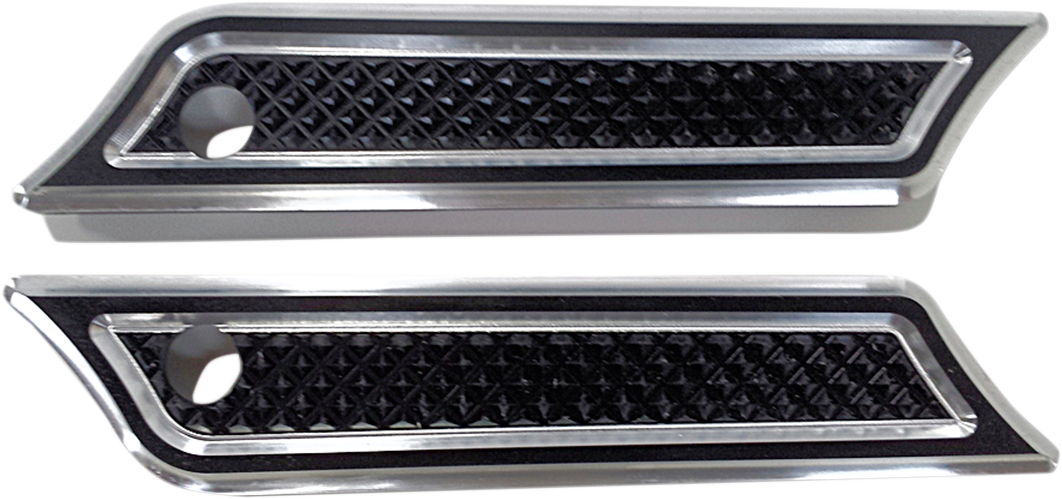EDDIE TROTTA DESIGNS Saddlebag Hinge Covers - Black TC-982B