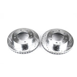 Power Stop 02-04 Chevrolet Avalanche 2500 Front Evolution Drilled & Slotted Rotors - Pair AR8655XPR