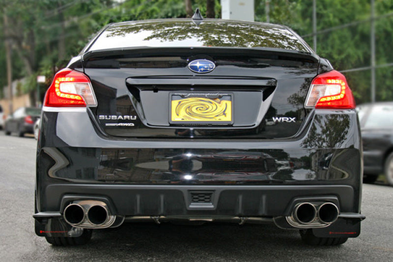 Rally Armor 15-21 Subaru WRX/STI (Sedan ONLY) Black UR Mud Flap w/ Blue Logo MF32-UR-BLK/BL