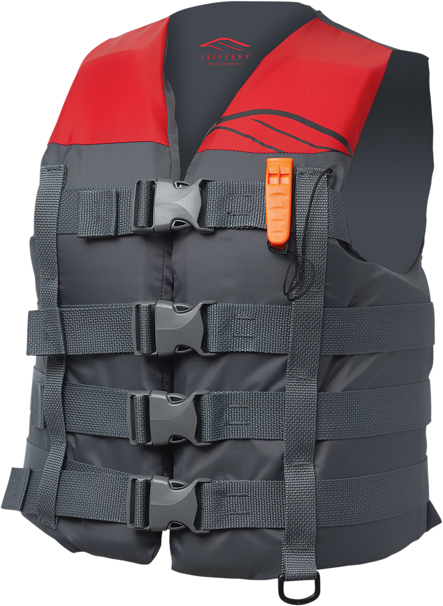 SLIPPERY Hydro Nylon Vest - Charcoal/Red - 2XL/3XL 112214-10008020