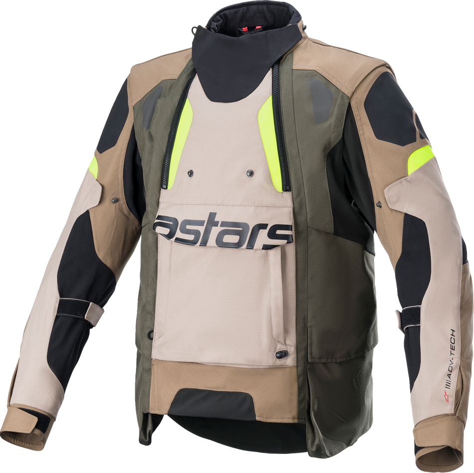 ALPINESTARS Halo Drystar® Jacke – Schwarz/Sand/Gelb – Größe S 3204822-865-S