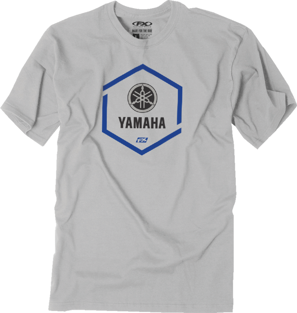 FACTORY EFFEX Yamaha Hexagon T-Shirt - Gray - Medium 26-87202