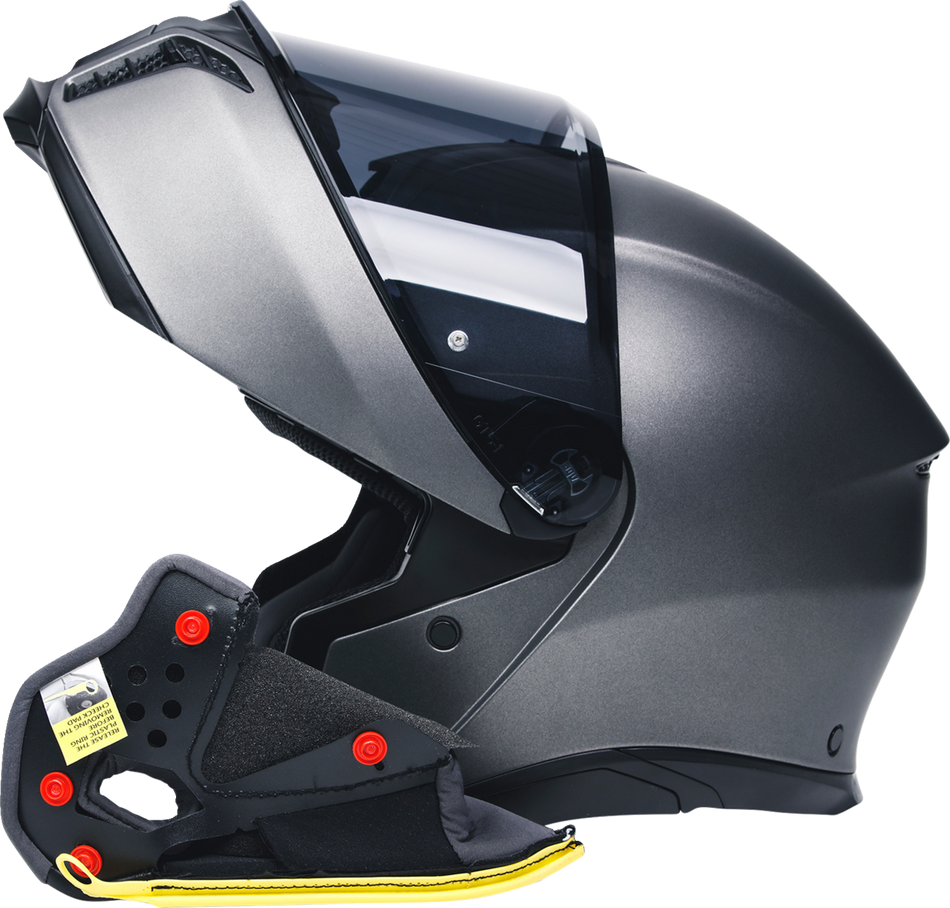 AGV Tourmodular Cheek Pads - Gray/Black - XL 20KIT93033629