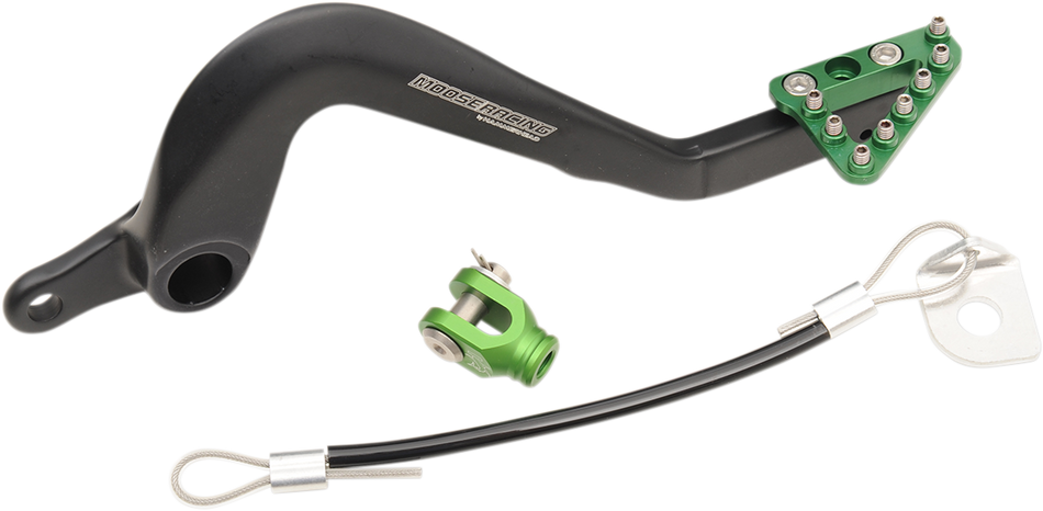 MOOSE RACING Brake Pedal - Green - Kawasaki 82-0343-21-33