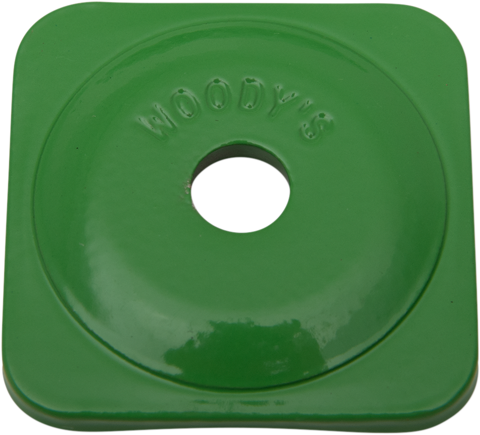 WOODY'S Support Plates - Green - Square - 48 Pack ASG-3780-48