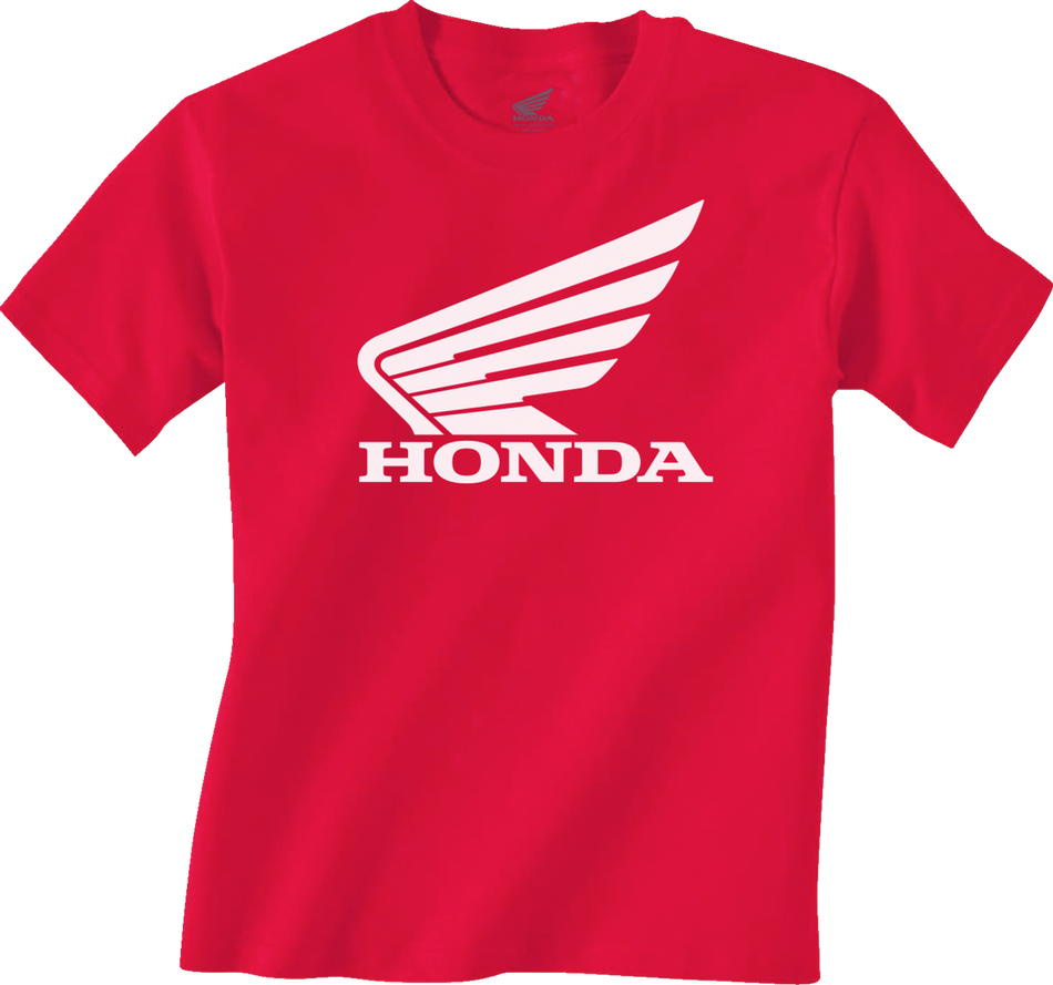 HONDA APPAREL Youth Honda Wing T-Shirt - Red - Small NP21S-Y3034-S