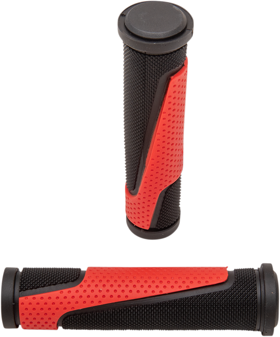 Puños PRO GRIP - 807 - Extremos abiertos - Rojo/Negro PA080722NERO 