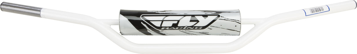 FLY RACING 1010 Carbon Steel Handlebar Kx/Rm White MOT-124X-PC-W