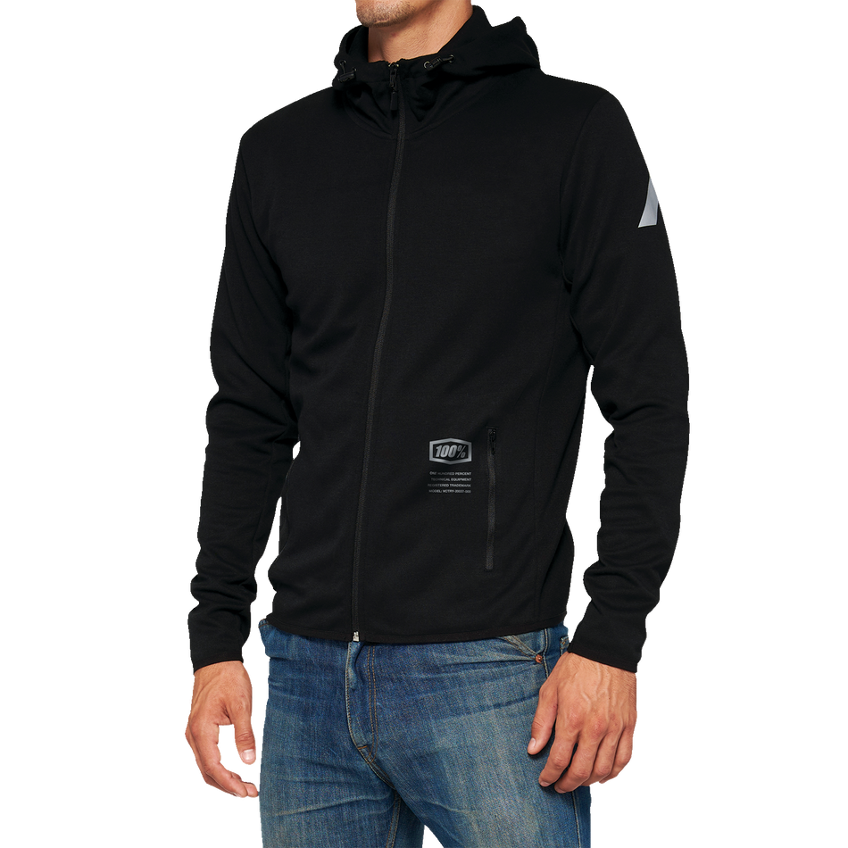 100% Viceroy Tech Zip Hoodie - Black - XL 20037-00003