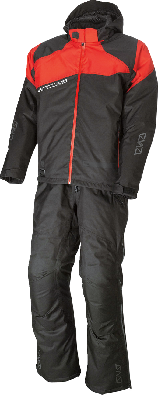 ARCTIVA Pivot 5 Hooded Jacket - Black/Red - Medium 3120-2063