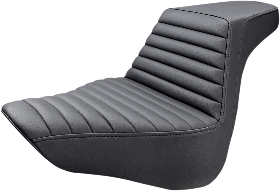 SADDLEMEN Step-Up Seat - Front Tuck-n-Roll - Black 818-27-171