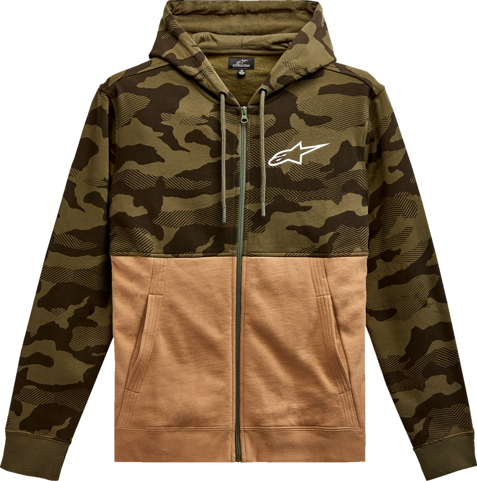 ALPINESTARS Camo Block Hoodie - Military/Sand - Large 1213510506923L