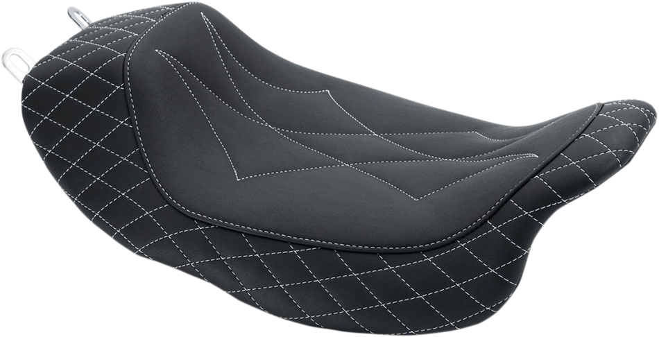 MUSTANG Revere Solo Seat - Diamond - Gray Stitched 75130GM