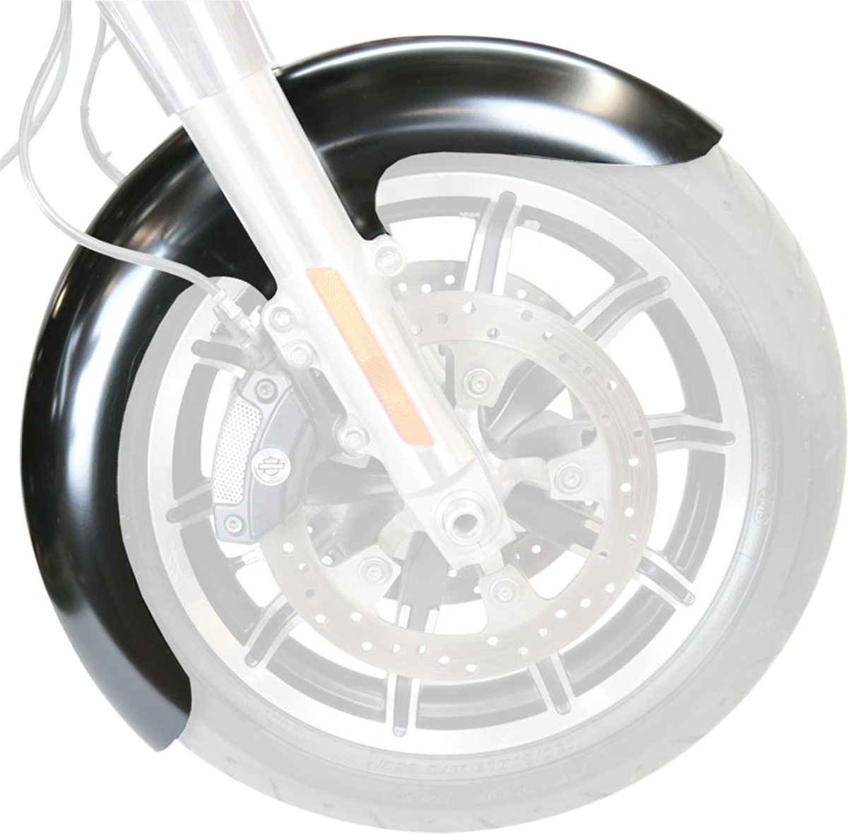 PAUL YAFFE BAGGER NATION Thicky Front Fender - 23" Wheel - With Satin Spacers PYO:THICKY23-13E-S